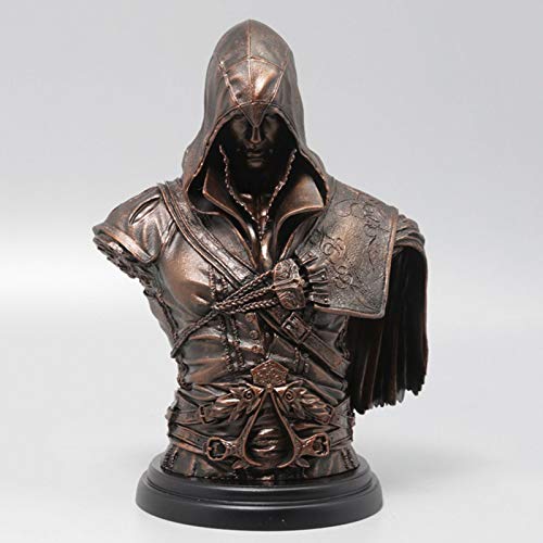 GJLMR Assassin'S Creed Bust Ezio(Bronze Edition) Figura Statue Legacy Collection(NO Box) XCJSWZZ