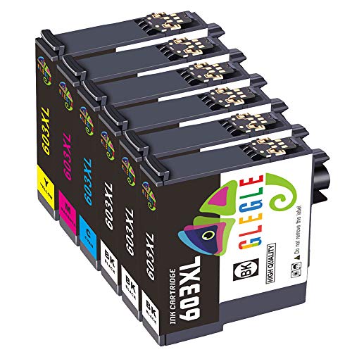 GLEGLE 6 Reemplazo Compatible con 603 XL para Epson 603XL Cartuchos de Tinta con Expression Home XP-2100 XP-3100 XP-4100 XP-2105 XP-3105 XP-4105 Workforce WF-2810 WF-2830 WF-2835 WF-2850