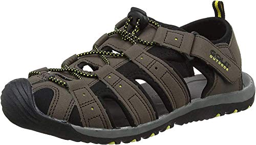 Gola Shingle 3, Sandalias Atléticas para Hombre, Marrón (Dark Brown/Black/Sun), 48 EU