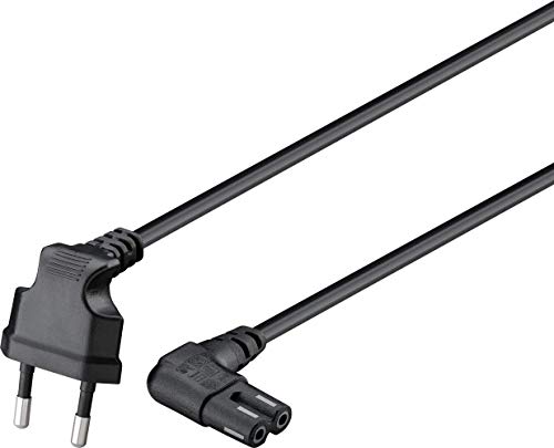 Goobay 73021 - Cable de alimentación con enchufe europeo, 5 m, color negro Goobay 73021 - Cable de alimentación con enchufe europeo, 5 m, color negro