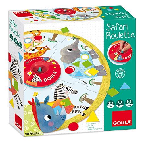 Goula - Safari roulette - Juego de mesa preescolar a partir de 3 años