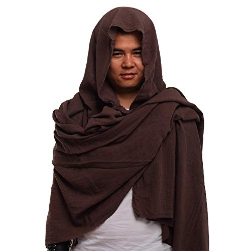 GRACEART Enviar Apocalíptico Chal Chamán Capucha Con Broche Alfiler (Marrón) GRACEART Enviar Apocalíptico Chal Chamán Capucha Con Broche Alfiler (Marrón)
