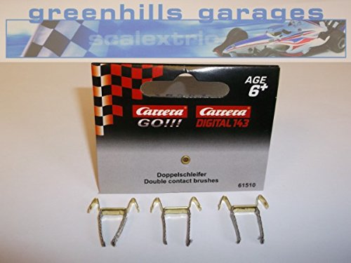 Greenhills Scalextric Carrera Go!!! Double Contact Brushes / Braids x 3 - New - G1141