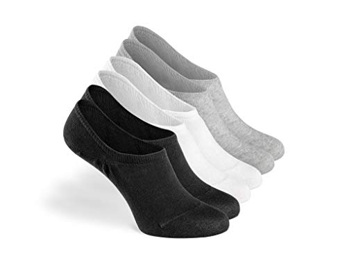 Greylags Calcetines Prima Calidad Cómodo Seamless Invisible Sneaker Calcetines | Algodón Peinado Calcetines | Hombres y mujeres | 88% Algodón | Certificado Oeko-Tex Standard 100 | Paquete de 6