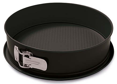 Guardini, Gardenia, Molde para Tarta Desmontable con Bandeja Recolectora, 28 cm. Material: Acero con Revestimiento Antiadherente, Color Negro. Guardini, Gardenia, Molde para Tarta Desmontable con Bandeja Recolectora, 28 cm. Material: Acero con Revestimiento Antiadherente, Color Negro.