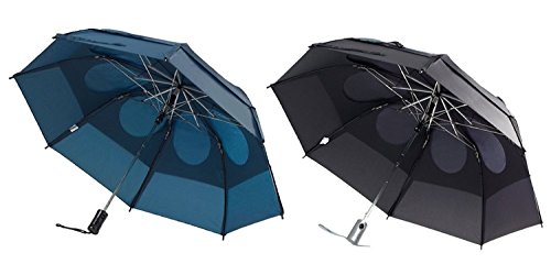 Gustbuster Metro - Paraguas resistente al viento, paquete de 2 unidades, muchas opciones de colores disponibles