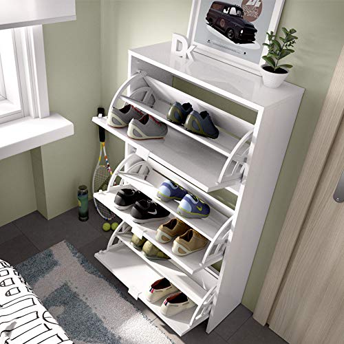 HABITMOBEL Zapatero 3 Puertas abatibles, Medidas: Alto 113cm. Ancho 61cm. Fondo Especial 25cm HABITMOBEL Zapatero 3 Puertas abatibles, Medidas: Alto 113cm. Ancho 61cm. Fondo Especial 25cm