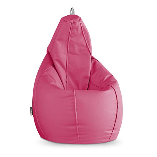 HAPPERS Puff Pera Polipiel Interior Fucsia XL