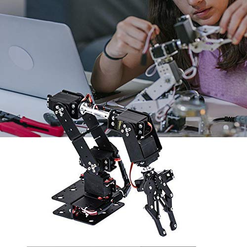 【????? ??? ???? ????】 Kit de Garra de Abrazadera de Brazo mecánico de Robot, 6 Piezas de Robot Industrial manipulador DOF 【????? ??? ???? ????】 Kit de Garra de Abrazadera de Brazo mecánico de Robot, 6 Piezas de Robot Industrial manipulador DOF