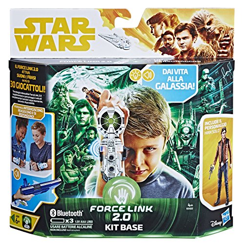 Hasbro Star Wars- Kit Base Starter Set con Han Solo (Force Link 2.0), Multicolor (E0322103)