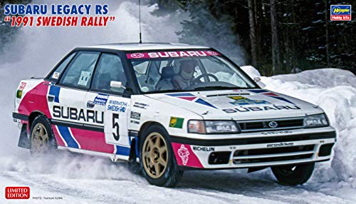 Hasegawa-1/24 Subaru Legacy RS, 1991 Swedish Rally Maqueta de plástico. (620432)