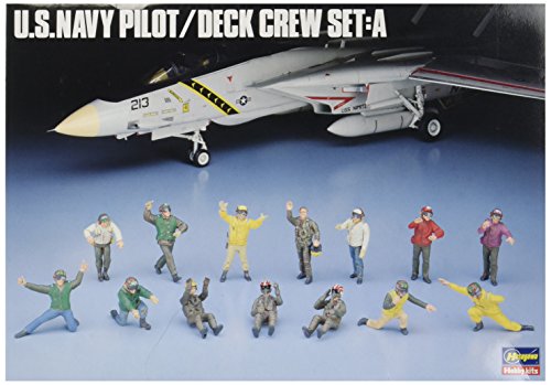 Hasegawa HAS 36006 - Maqueta de U. S. Navy Pilot con tripulación de Tierra