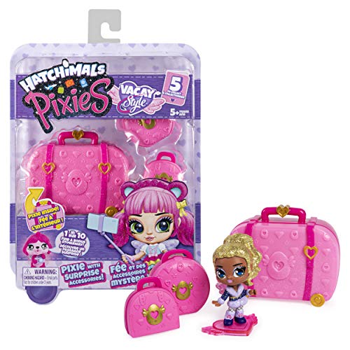 HATCHIMALS Pixies, Vacay Style 2.5-Inch Surprise Collectible Doll and Accessories HATCHIMALS Pixies, Vacay Style 2.5-Inch Surprise Collectible Doll and Accessories
