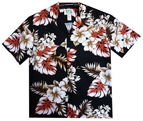 Hawaii Camisa hawaiishirt Original fabricado en Hawaii S de 6 x l Negro negro