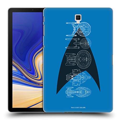 Head Case Designs Oficial Star Trek Delta completada Barcos De La Línea Carcasa rígida Compatible con Galaxy Tab S4 10.5 (2018)