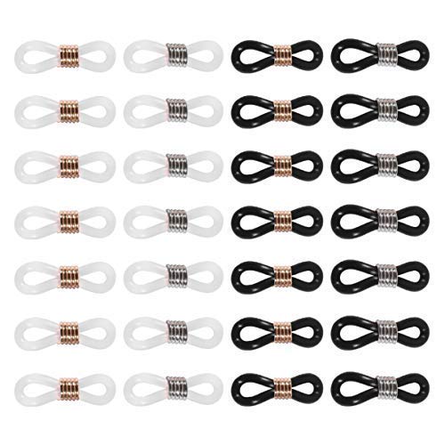 Healifty Extremos de la Cadena de anteojos Gafas Conector de Cadena Titular Ajustable Resorte de Goma Extremos Gafas Anillo de fijación de la Cadena 100pcs Healifty Extremos de la Cadena de anteojos Gafas Conector de Cadena Titular Ajustable Resorte de Goma Extremos Gafas Anillo de fijación de la Cadena 100pcs