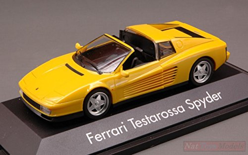 Herpa HP10313 Ferrari TESTAROSSA TS 1984 Yellow 1:43 MODELLINO Die Cast Model Compatible con