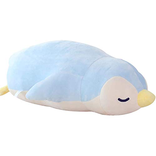 Hinder Peluche de pingüino durmiente, diseño de pingüinos de dibujos animados, juguete de peluche almohada de peluche para niños y novia.