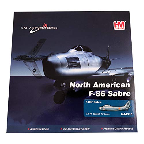 Hobbymaster - F-86 Sabre Español C.5-98, Escala 1:72, Maqueta de Las Fuerzas Armadas Españolas