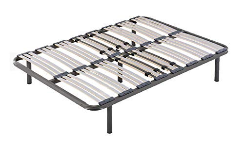 HOGAR24 Somier multiláminas con reguladores lumbares-140x200cm-PATAS 26CM (5 patas incluidas) HOGAR24 Somier multiláminas con reguladores lumbares-140x200cm-PATAS 26CM (5 patas incluidas)