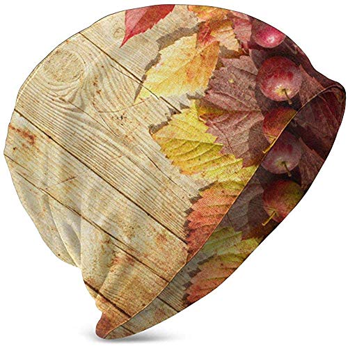 Hojas caídas de otoño y Madera Vintage Niños y niñas Algodón Sombrero de Cobertura Simple Gorro de Dormir Hojas caídas de otoño y Madera Vintage Niños y niñas Algodón Sombrero de Cobertura Simple Gorro de Dormir