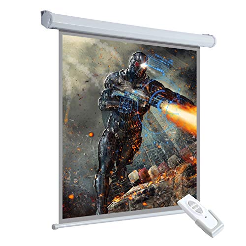 HOMCOM Pantalla del Proyector Eléctrica Portátil Universal Pantalla para Proyección Motorizada 100" 4:3 con Control Remoto Cine en Casa Presentaciones Colgada de Pared HOMCOM Pantalla del Proyector Eléctrica Portátil Universal Pantalla para Proyección Motorizada 100" 4:3 con Control Remoto Cine en Casa Presentaciones Colgada de Pared