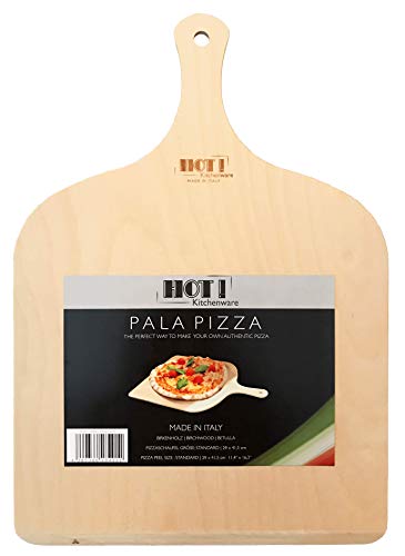 HOT! Kitchenware Pala para Pizza, Madera de Abedul, 100% Made in Italy, 29 x 41.5 cm