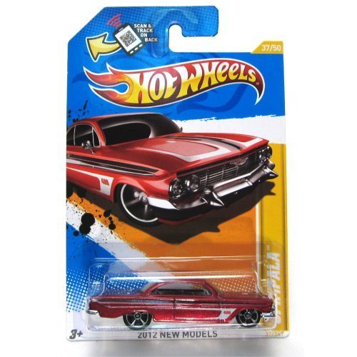 Hot Wheels 2012, '61 Impala RED, 2012 new models, 37/247. 1:64 Scale. by Mattel