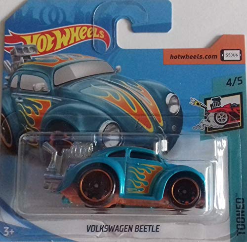 Hot Wheels 2018 Volkswagen Beetle Turquoise 4/5 Tooned 347/365 (Short Card)