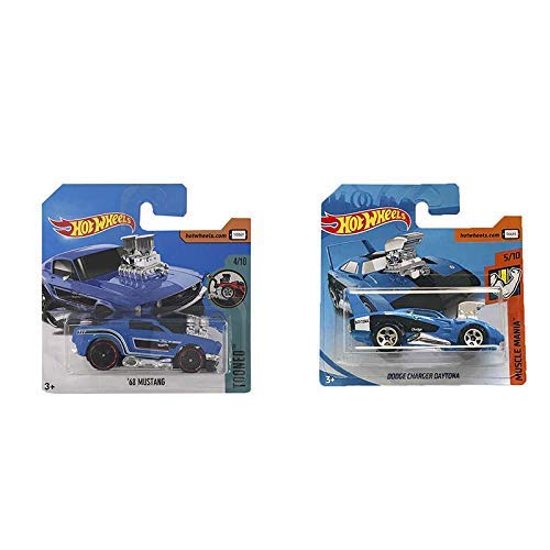 Hot Wheels Dodge Charger Daytona Muscle Mania & 68 Mustang Tooned