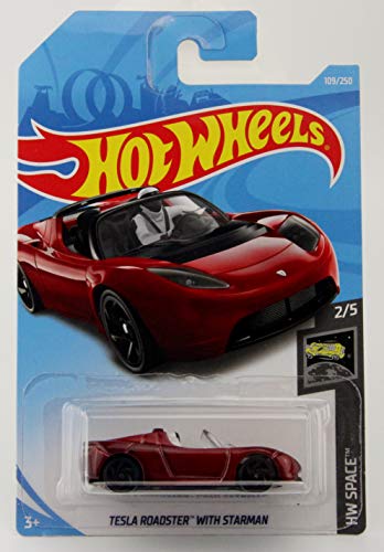 Hot Wheels HW Space / Tesla Roadster con Starman 2/5 (rojo metálico) 109/250