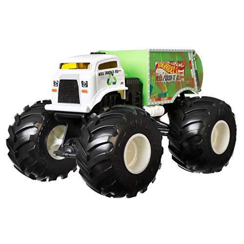 Hot Wheels- Monster Trucks 1:24, juguete de coches y choques (Mattel FYJ82)
