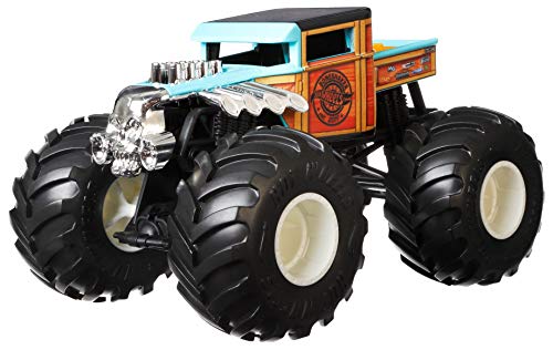 Hot Wheels Monster Trucks Bone Shaker Coche de juguete todoterreno, regalo para niños +3 años (Mattel GWL05)