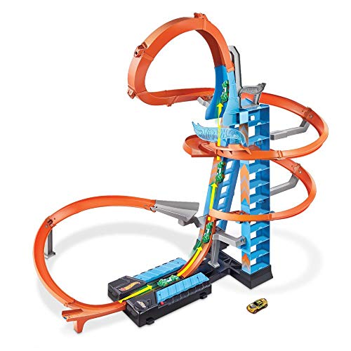 Hot Wheels Pista y Garaje para Coches de Juguetes, Regalo para Niños y Niñas mayores de 5 Años (Mattel GJM76), Embalaje estándar Hot Wheels Pista y Garaje para Coches de Juguetes, Regalo para Niños y Niñas mayores de 5 Años (Mattel GJM76), Embalaje estándar