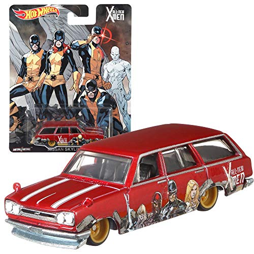 Hot Wheels Pop Culture X-Men Premium Cars Set | Vehículos Coche Mattel DLB45, Vehículo:Nissan Skyline Van