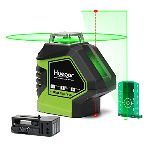 Huepar 621CG Nivel Láser 360 Verde 40m, 2 Puntos de Plomada, MODO PULSO, Autonivelante Líneas Cruzado, Conmutables 360 Vertical/ 140 Horizontal, con 360° Base Giratoria Magnética Huepar 621CG Nivel Láser 360 Verde 40m, 2 Puntos de Plomada, MODO PULSO, Autonivelante Líneas Cruzado, Conmutables 360 Vertical/ 140 Horizontal, con 360° Base Giratoria Magnética