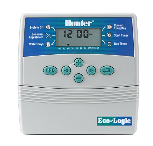 Hunter ELC-401I-E Programador de riego eléctrico Interior, Gris, 25.5x18.5x8.0 cm