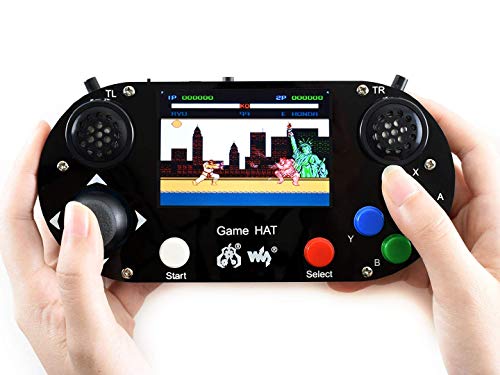 IBest waveshare Game Hat for Raspberry Pi A+/B+/2B/3B/3B+/ Zero/Zero W/Zero WH Portable Game Console with 3.5inch IPS Screen Smoothly Display