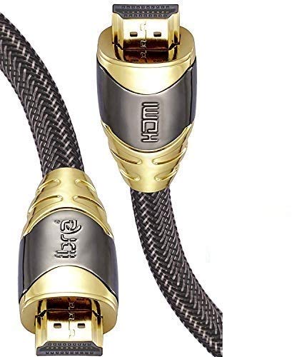 IBRA 6M Luxury Cable de HDMI de Ultra Alta Velocidad Cable de 18Gb/s HDMI 2.0b Soporte 4K@60Hz Fire TV, Ethernet, Retorno de Audio,Video UHD 2160p,HD 1080p,3D, Xbox Playstation PS3 PS4 PC