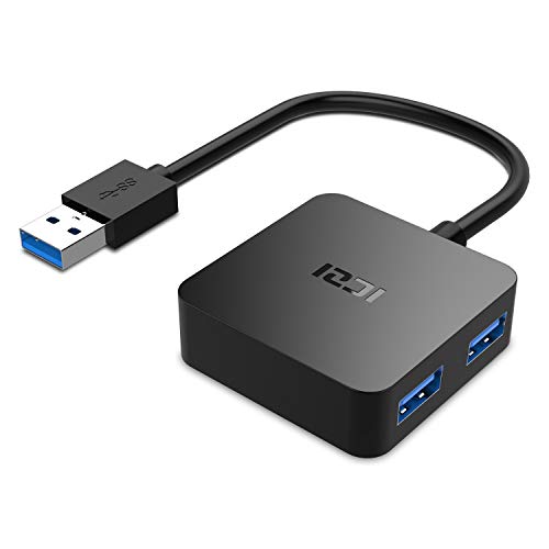 ICZI Hub USB 3.0 de 4 Puertos USB 3.0 , Adaptador usb 3.0 con Conector Niquelado de Alta Velocidade de Transmisión - Negro ICZI Hub USB 3.0 de 4 Puertos USB 3.0 , Adaptador usb 3.0 con Conector Niquelado de Alta Velocidade de Transmisión - Negro