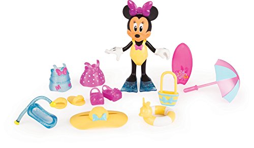 IMC Toys-Disney Figurina Minnie Dia de Playa con Accesorios (182189)