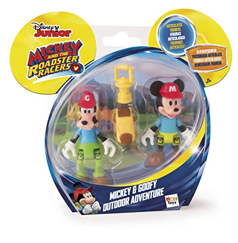 IMC Toys Mouse Disney Juguete Aventura al Aire Libre con figurinas de Mickey y Goofy, Multicolor (181878)
