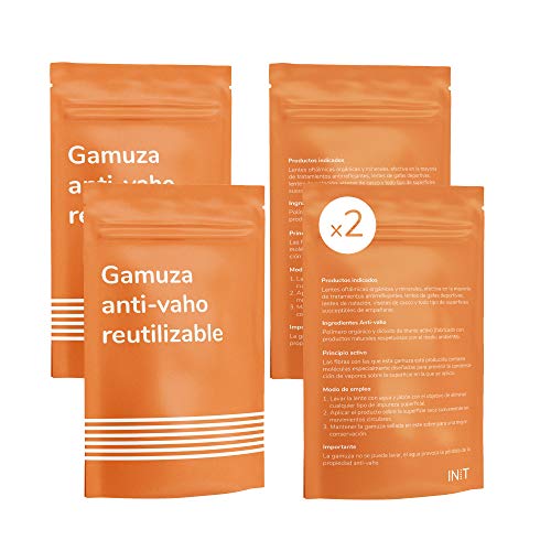 INIT - Pack 2 Gamuza Antivaho para Gafas con 300 usos - Limpia Gafas Anti Vaho Ideales para Personas Que Llevan Gafas con mascarilla - Toallita de Microfibras - Paño Antivaho sin Necesidad de liquidos INIT - Pack 2 Gamuza Antivaho para Gafas con 300 usos - Limpia Gafas Anti Vaho Ideales para Personas Que Llevan Gafas con mascarilla - Toallita de Microfibras - Paño Antivaho sin Necesidad de liquidos