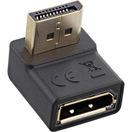 InLine® Adaptador DisplayPort Macho a Hembra DisplayPort acodado hacia Abajo InLine® Adaptador DisplayPort Macho a Hembra DisplayPort acodado hacia Abajo