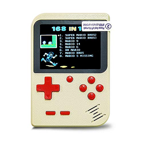 InsideOut Mini Game Boy 8 bit Pantalla a Color clásica | 168 Juegos emblemáticos Retro Vintage Nostalgia 90 | Listo para Usar | Tendencia 2018