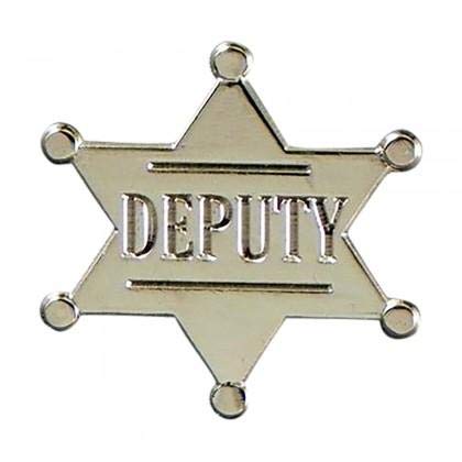 Insignia adjunta como Sherif Cowboy Style Metal Enamel Lapel Pin Badge