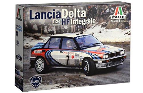 ITALERI 3658S – 1:24 Lancia HF Integral, maqueta, maqueta, maqueta, construcción de Modelos, Manualidades, aficiones, Pegado, Kit de construcción de plástico, detallado