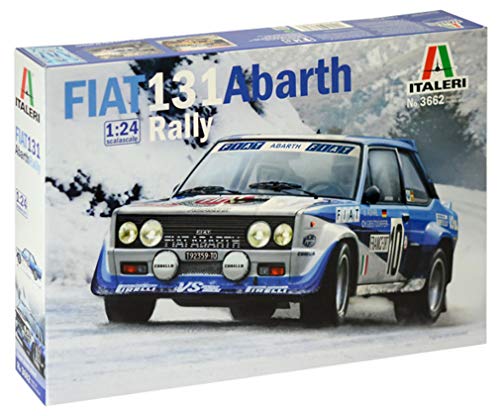 Italeri 3662 Modelo de plástico para Montar, Coche, Fiat 131 Abarth Rally, Modelo Kit, Escala 1:24 Italeri 3662 Modelo de plástico para Montar, Coche, Fiat 131 Abarth Rally, Modelo Kit, Escala 1:24