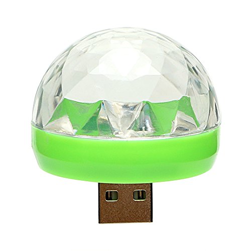 iTimo Lámpara LED de ambiente para coche, cambia de color RGB con USB para discoteca, karaoke, DJ, escenario, fiesta, iluminación