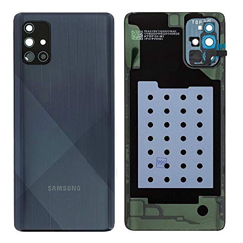 Itstek - Repuesto original para Samsung Galaxy A71 SM-A715 - Tapa trasera de repuesto con lente de cámara y adhesivo